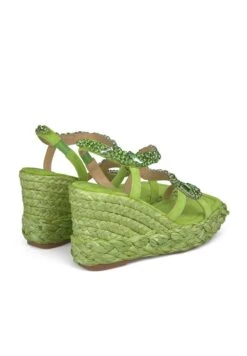 Alma En Pena Ibañez - Sandalen Met Sleehak - Verde -Alma En Pena Winkel 02d54caec1044fc8bb2bd93b97a89218