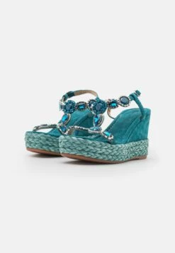 Alma En Pena Sandalen Met Sleehak - Ocean -Alma En Pena Winkel 159b738cdbdc405bb4e9716af91c6437