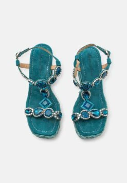 Alma En Pena Sandalen Met Sleehak - Ocean -Alma En Pena Winkel 2294aaed7d524037acbbb39ce2f23711
