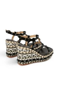 Alma En Pena Zavala - Sandalen Met Sleehak - Black -Alma En Pena Winkel 37b7d564e727445194f79a72ace7b7b8