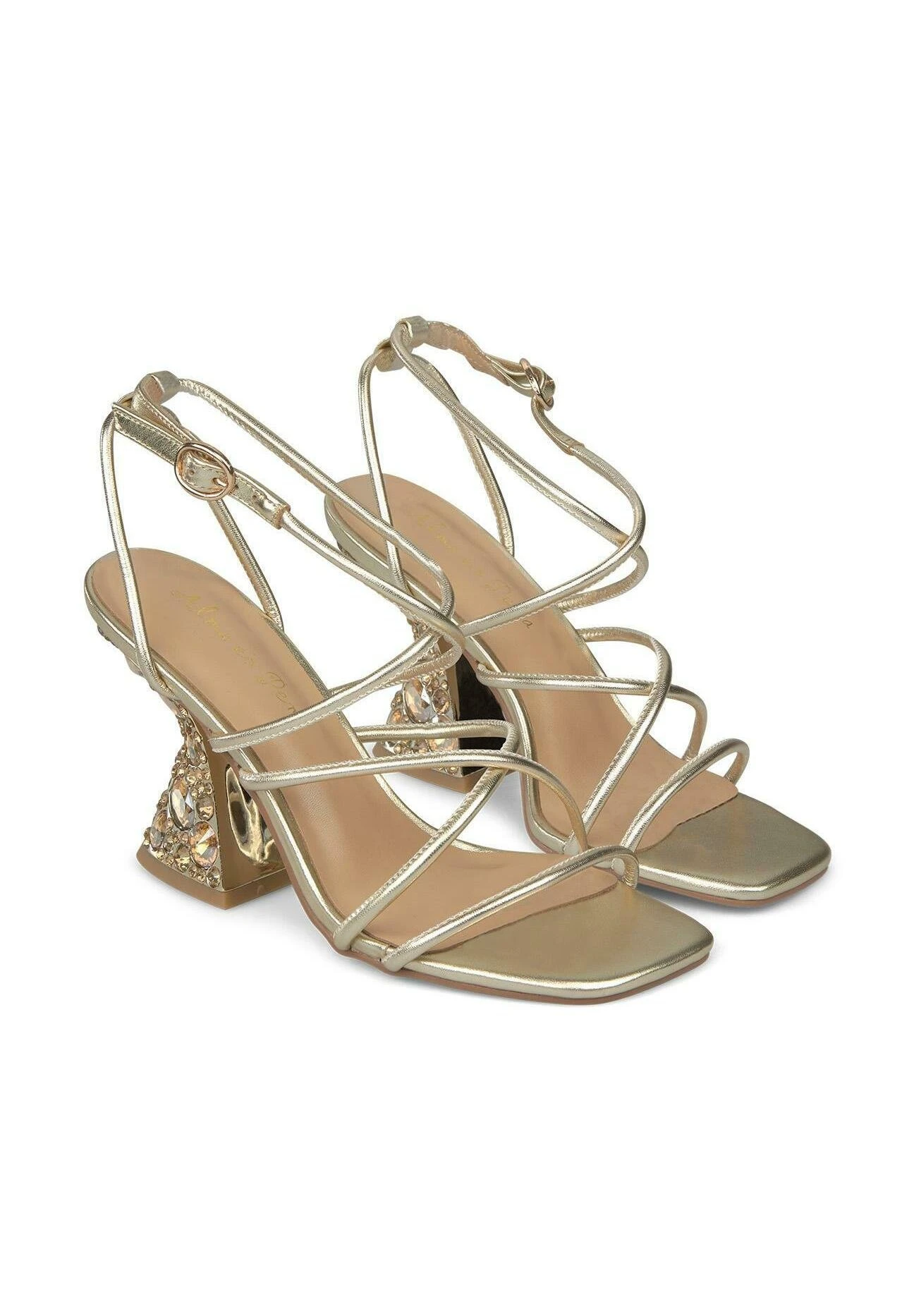 Alma En Pena Brew - Sandalen Met Hoge Hak - Dorado 2 Alma En Pena Brew - Sandalen Met Hoge Hak - Dorado - Afbeelding 2