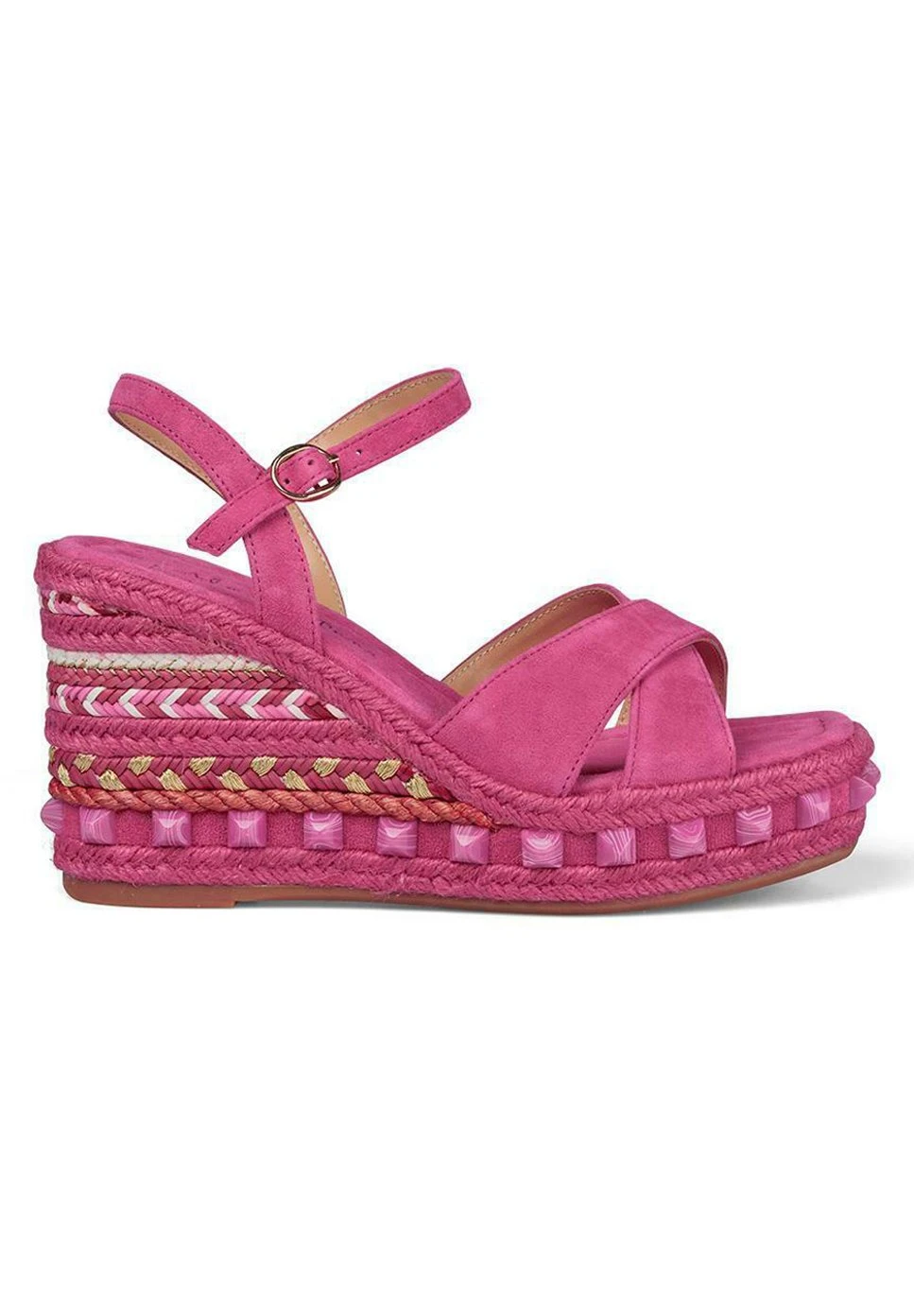 Alma En Pena Oteiza - Sandalen Met Sleehak - Rosa 1 Alma En Pena Oteiza - Sandalen Met Sleehak - Rosa