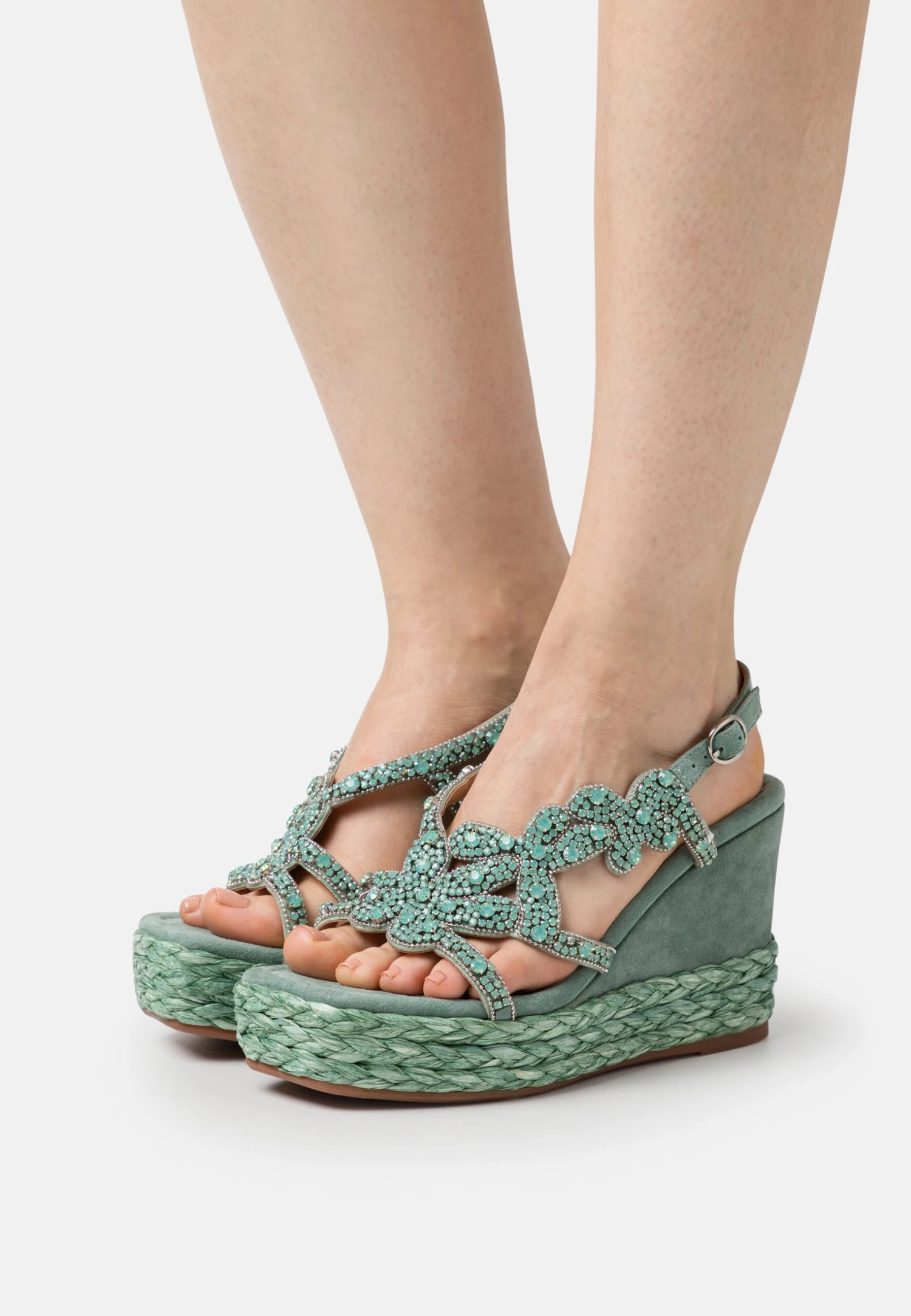 Alma En Pena Sandalen Met Plateauzool - Jade 1 Alma En Pena Sandalen Met Plateauzool - Jade