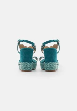 Alma En Pena Sandalen Met Sleehak - Ocean -Alma En Pena Winkel 64448553cf6e4438b7ace2ef919d1f3c