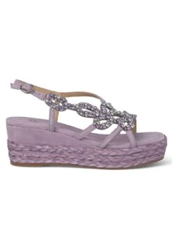 Alma En Pena Lary - Sandalen Met Sleehak - Morado