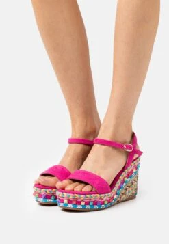 Alma En Pena Sandalen Met Plateauzool - Fuxia