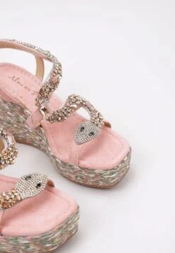 Alma En Pena Sandalen Met Sleehak - Pink -Alma En Pena Winkel 90010a31a352405eb48c16ba93bfbcd3