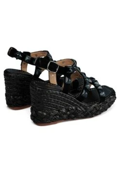 Alma En Pena Bermudez - Sandalen Met Sleehak - Black -Alma En Pena Winkel 90ef3f77891e4f9298446dcdeed99db1