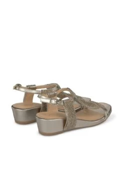 Alma En Pena Garfia - Sandalen Met Sleehak - Bronce -Alma En Pena Winkel 94b0e4a01bdd4473b5521c9a363f54c6