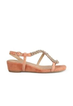 Alma En Pena Cara - Sandalen Met Sleehak - Naranja