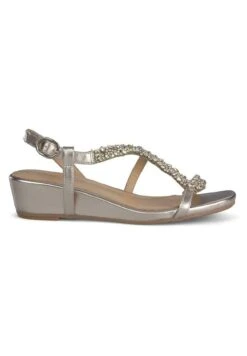 Alma En Pena Cara - Sandalen Met Sleehak - Bronce