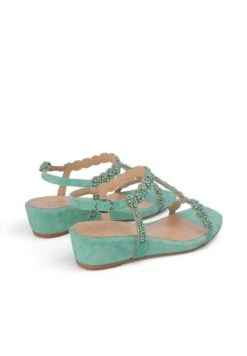 Alma En Pena Alcaraz - Sandalen Met Sleehak - Verde -Alma En Pena Winkel b1eab92900e54597864f358b8748e147