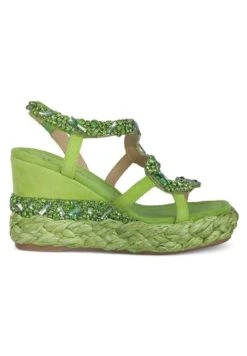 Alma En Pena Vera - Sandalen Met Sleehak - Verde