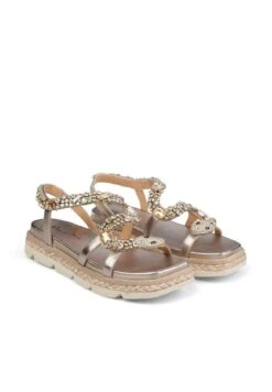 Alma En Pena Lippan - Sandalen Met Plateauzool - Bronce -Alma En Pena Winkel cda4dbc467e74204bccfce3a1df4c059