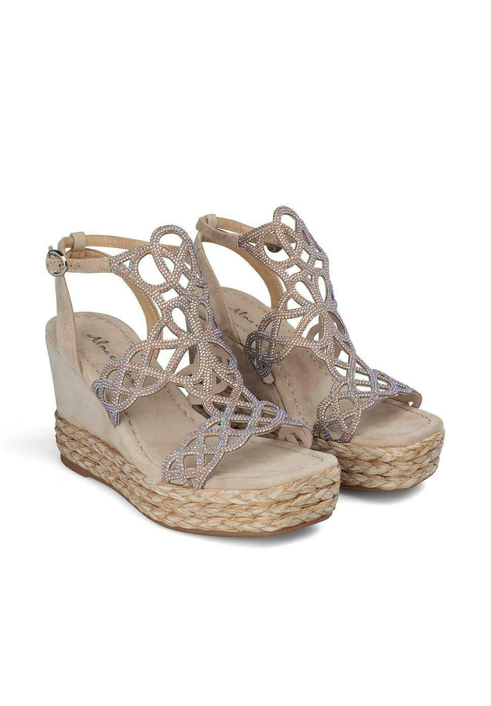 Alma En Pena Hernandez - Sandalen Met Sleehak - Arena 2 Alma En Pena Hernandez - Sandalen Met Sleehak - Arena - Afbeelding 2