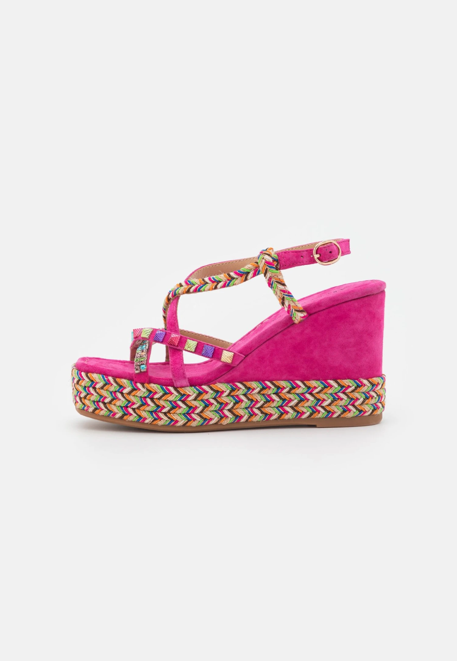 Alma En Pena Sandalen Met Plateauzool - Fuxia 2 Alma En Pena Sandalen Met Plateauzool - Fuxia - Afbeelding 2