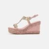 Alma En Pena Sandalen Met Plateauzool - Old Pink