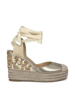Alma En Pena Arbeloa - Sandalen Met Sleehak - Bronce